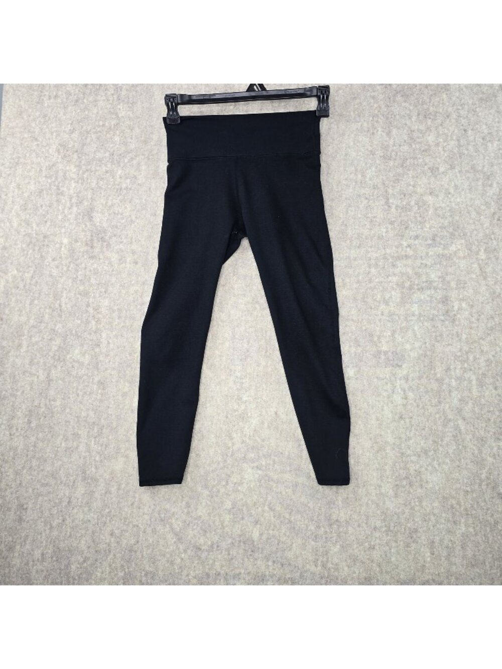 Fit+Fresh Women's Black Leggings Stretch Full-Length Cotton & Spandex Medium